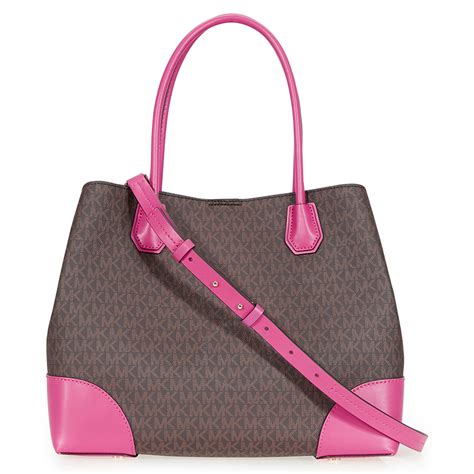 brown michael kors purse mulberry|Michael Kors large pink tote.